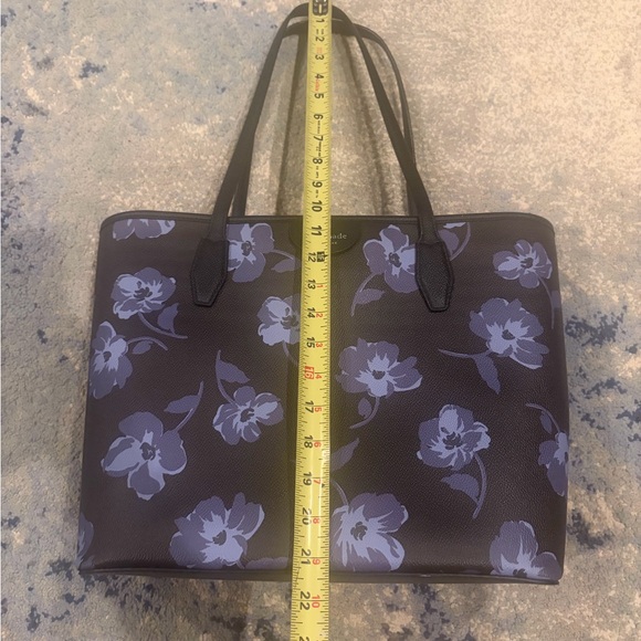 Kate Spade Black and Purple Floral Bag